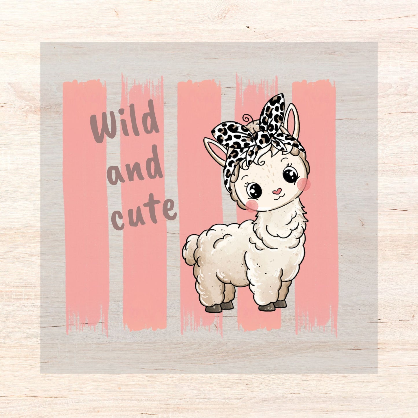 Bügelbild Wild and cute