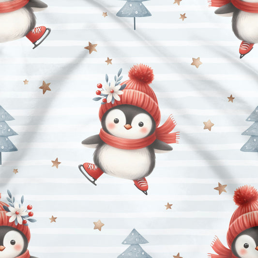 Schlittschuh Pinguin