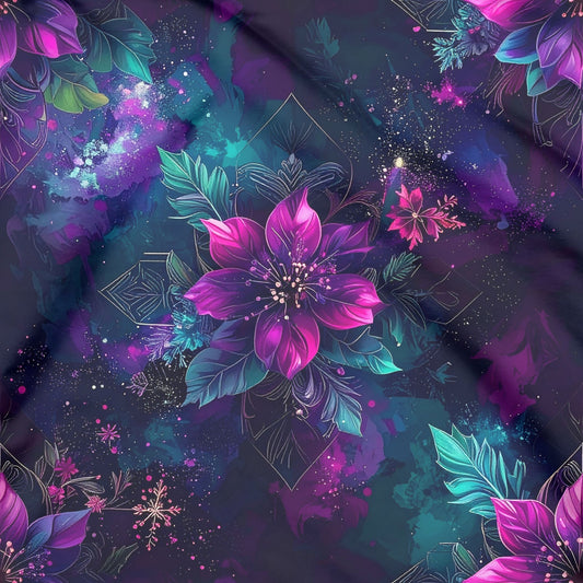 Weihnachtsstern pink navy