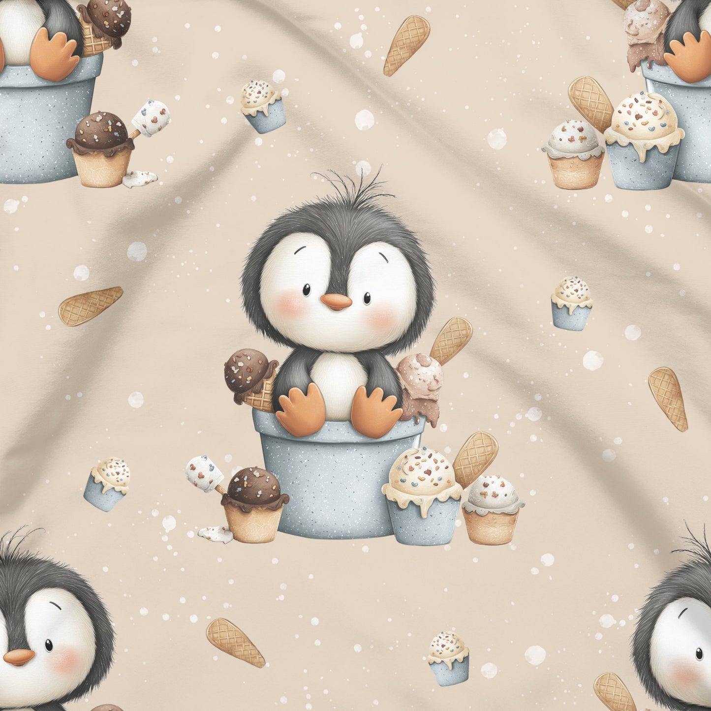 Pinguin mit Eis Softshell