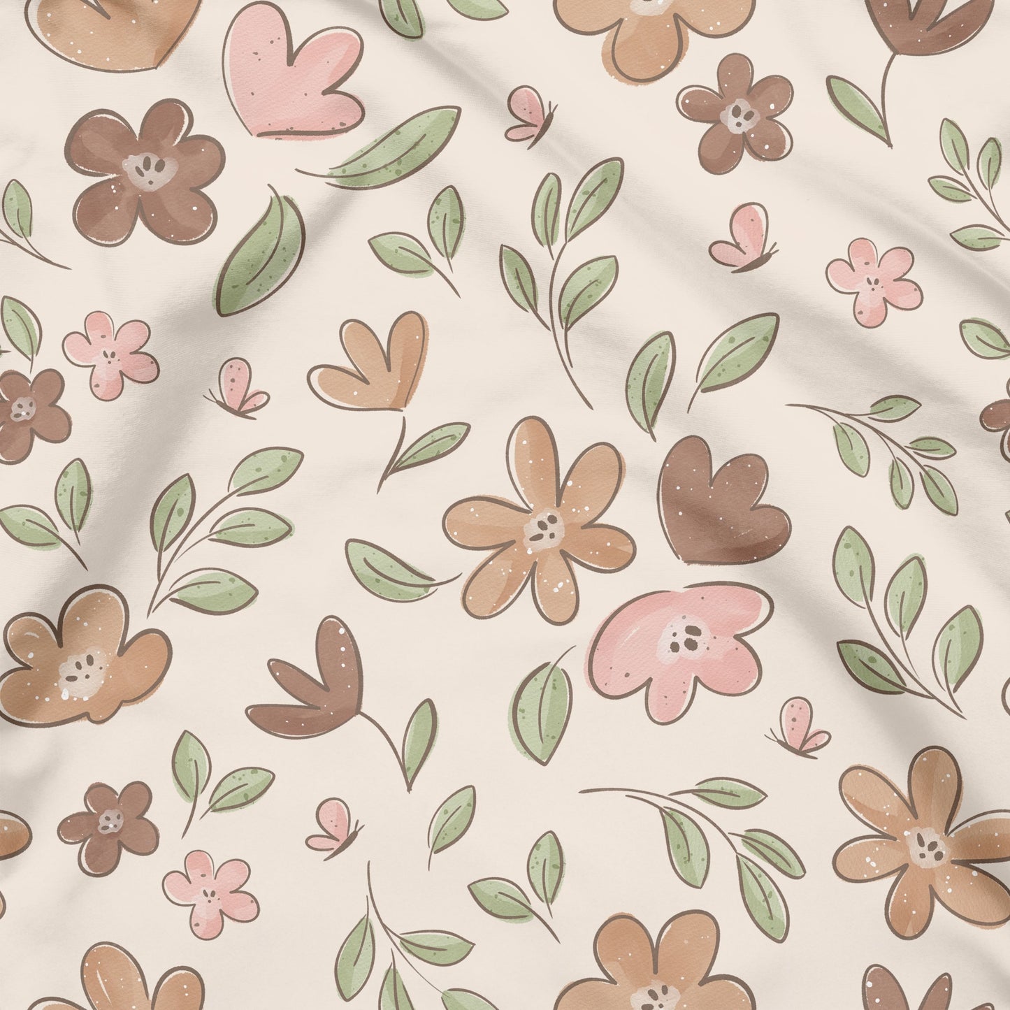 Nature beige Flowers Vorbestellung
