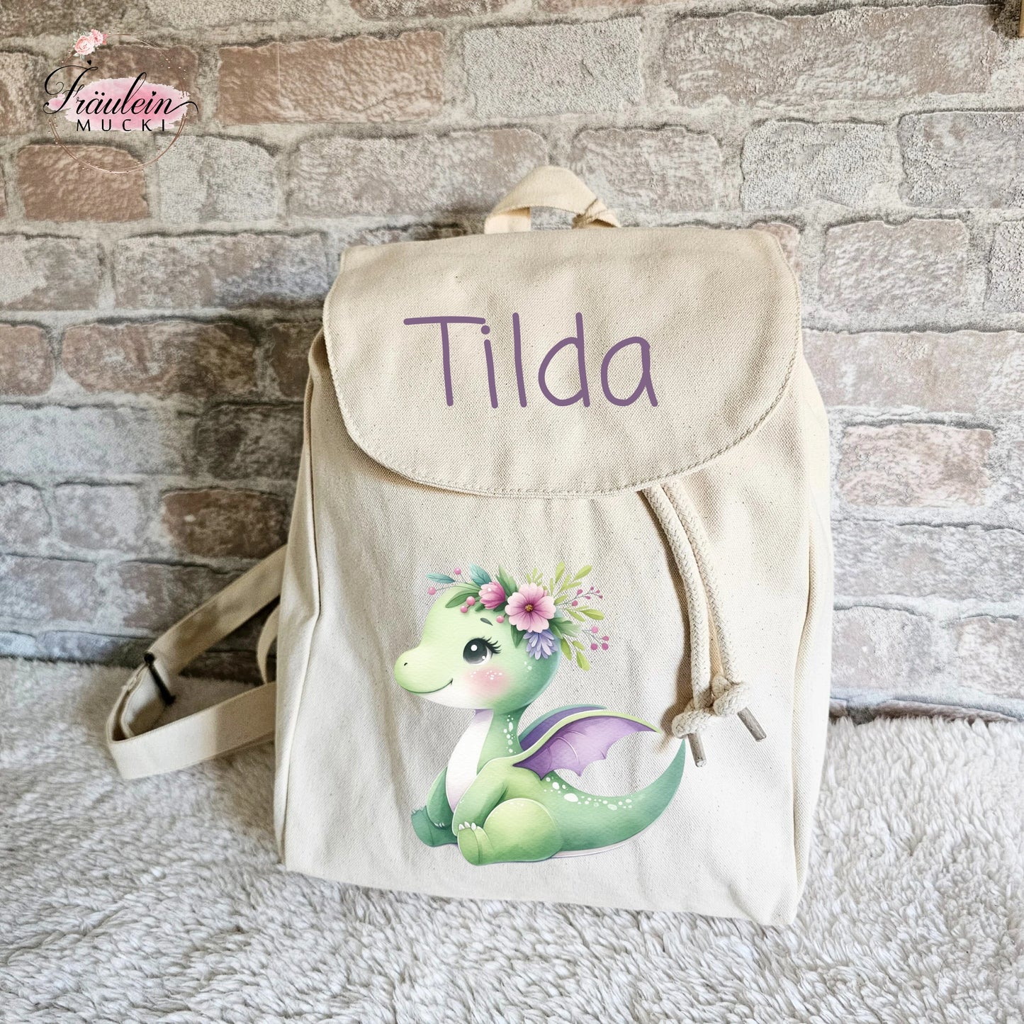 Rucksack Dinomädchen