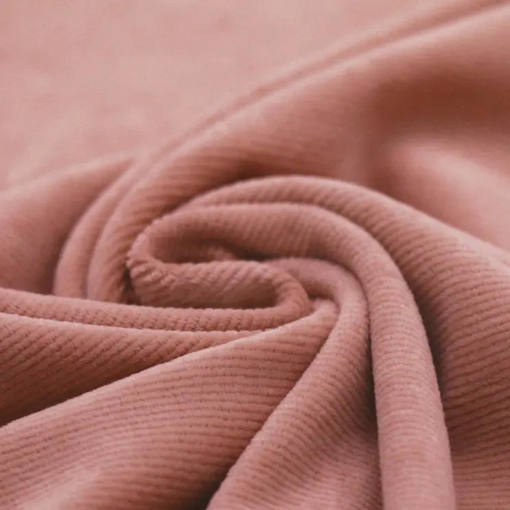 Soft Cordjersey schmal Lehmrosa
