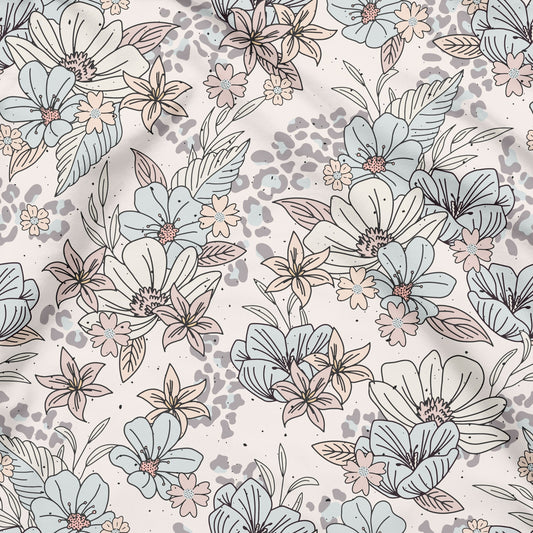 Leo Flowers beige