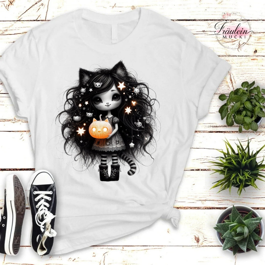 Bügelbild Halloween Catgirl