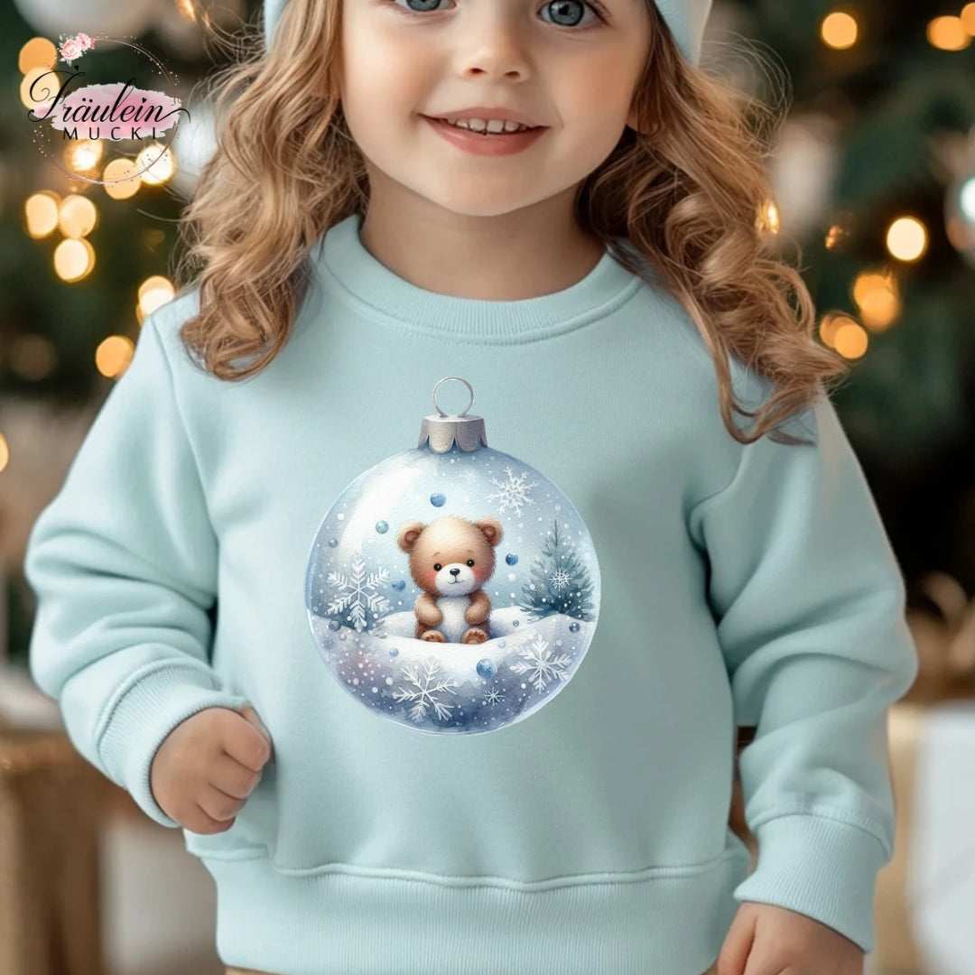 Bügelbild Weihnachtskugel