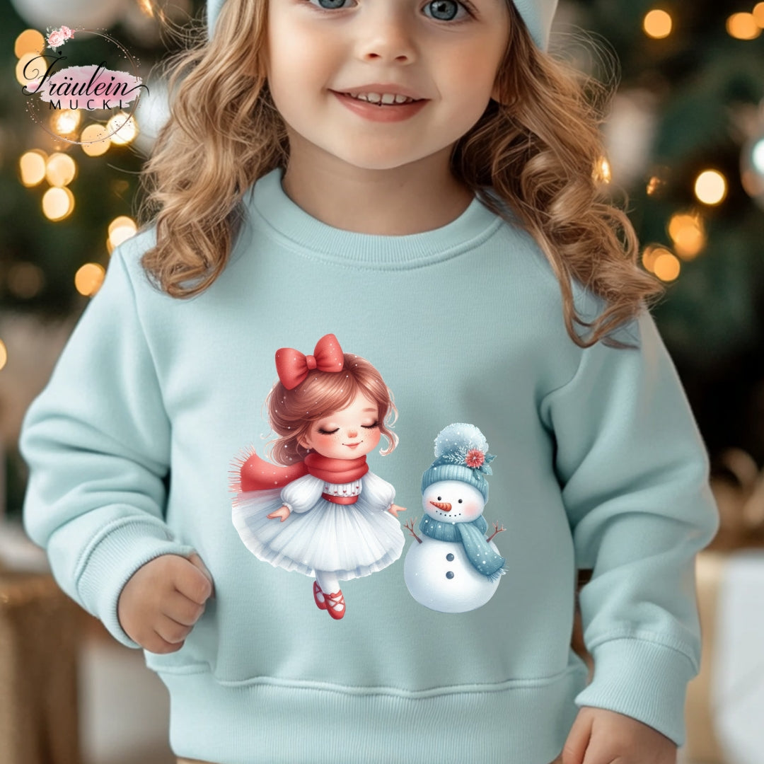 Bügelbild Winterballerina