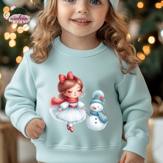 Bügelbild Winterballerina