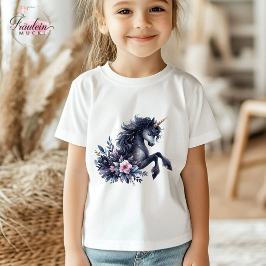 Bügelbild Black Unicorn
