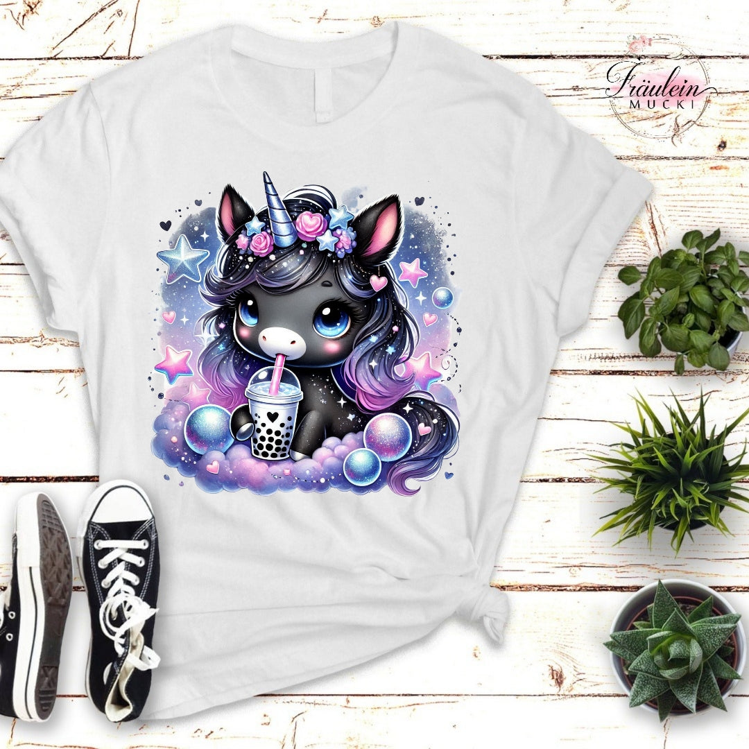 Bügelbild Bubble Tea Unicorn