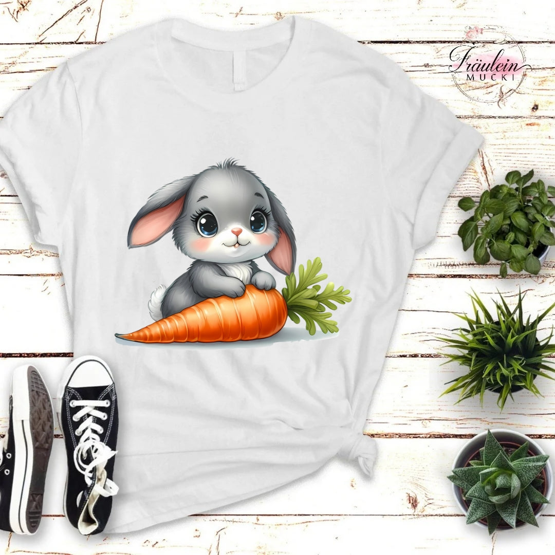 Bügelbild Hase mit Möhrchen