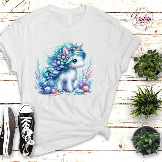 Bügelbild Unterwasser Einhorn