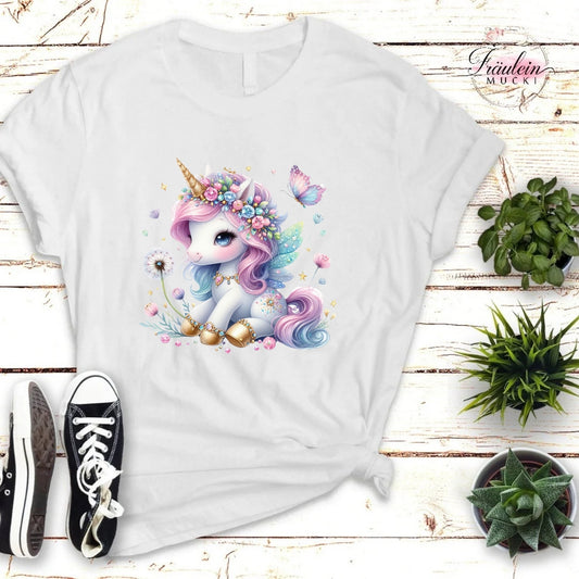 Bügelbild Einhorn mit Pusteblume