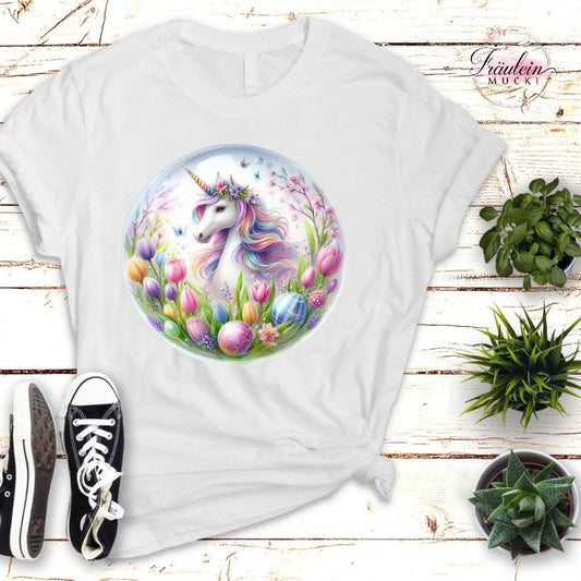 Bügelbild Einhorn Ostern