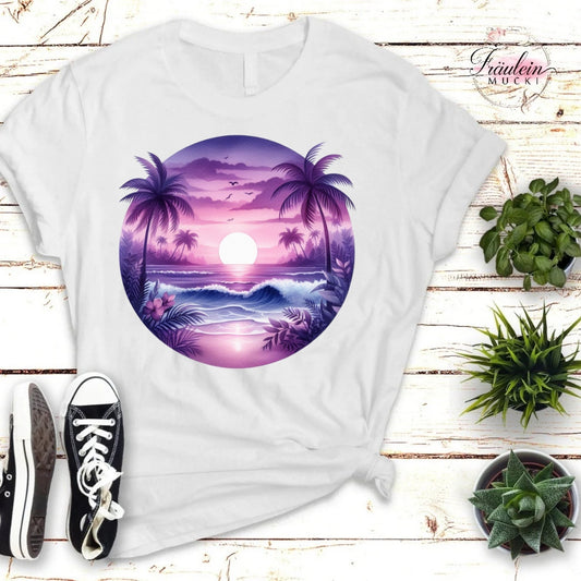 Bügelbild lila Summer