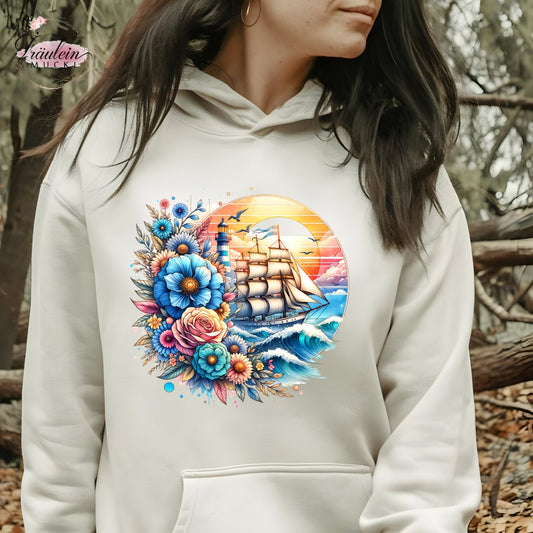 Bügelbild maritim Flowers