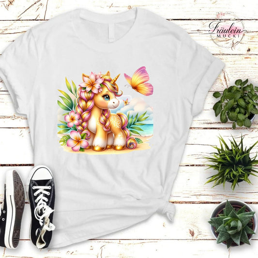 Bügelbild Hawaii Einhorn