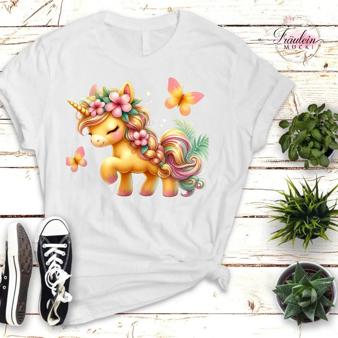 Bügelbild Hawaii Einhorn