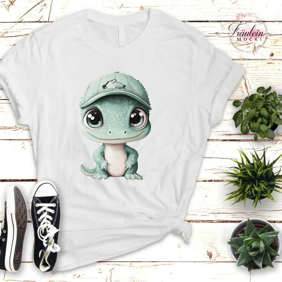 Bügelbild Baby Kroko