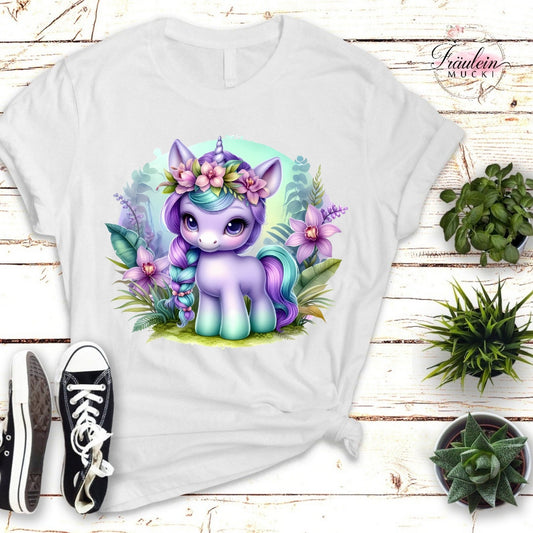 Bügelbild purple Unicorn