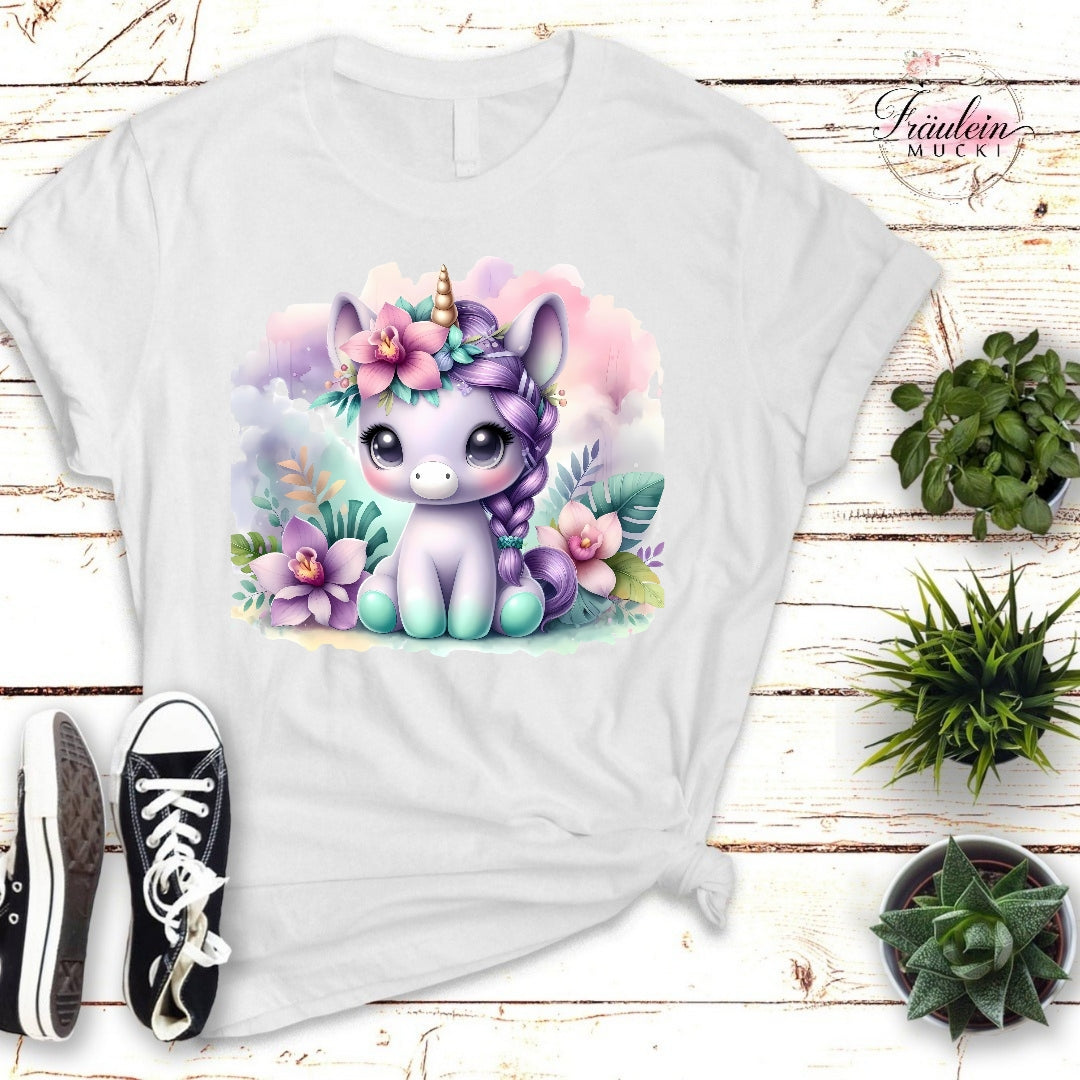 Bügelbild purple Unicorn