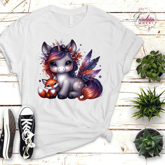 Bügelbild Foxy Unicorn