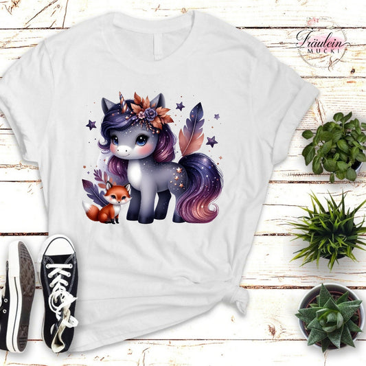 Bügelbild Foxy Unicorn