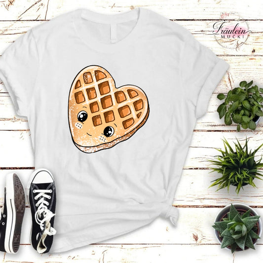 Bügelbild Waffelherzchen