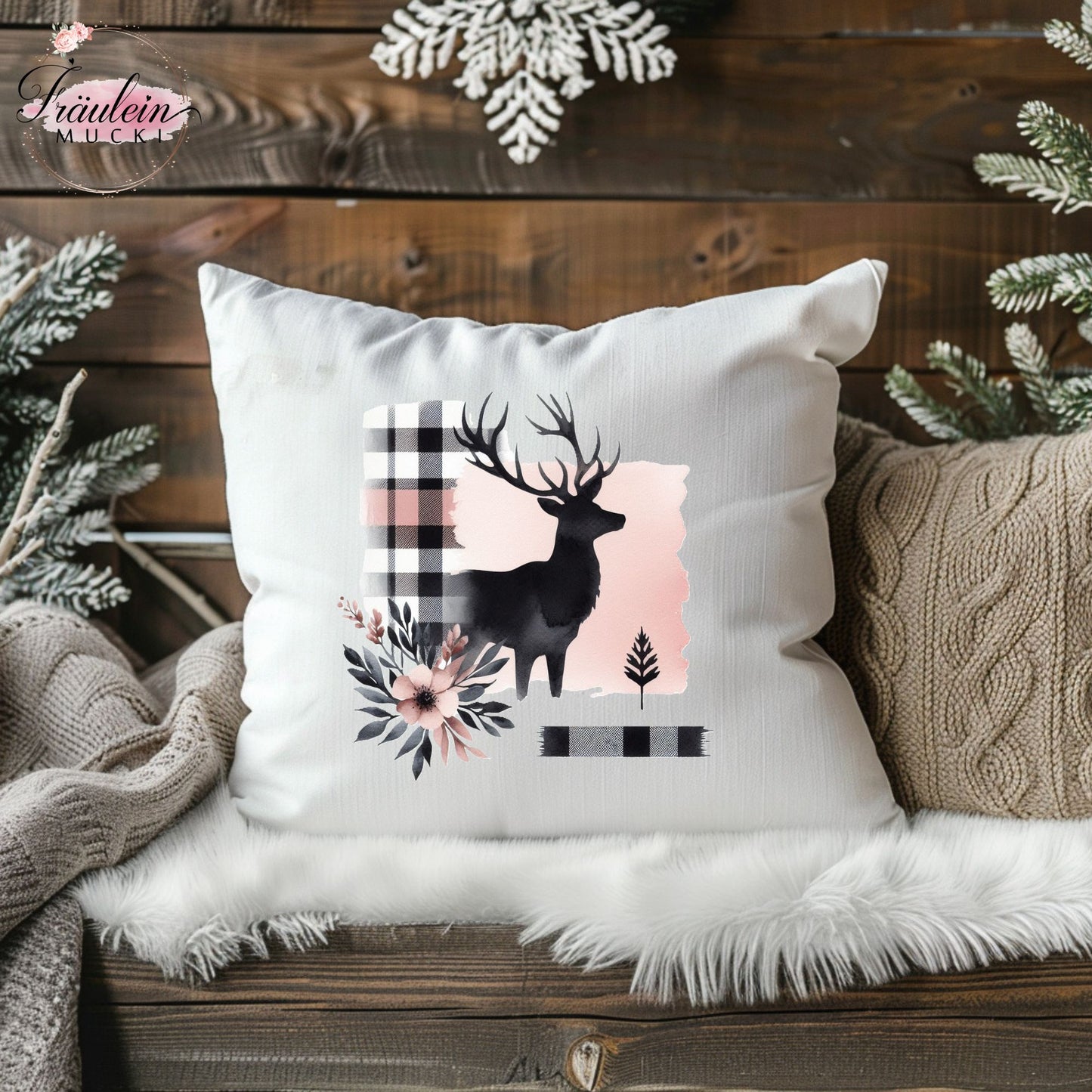 Bügelbild Hirsch