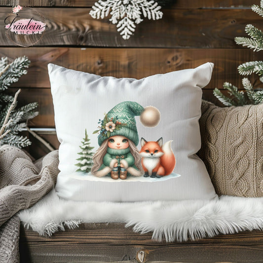 Bügelbild Winterzwerg
