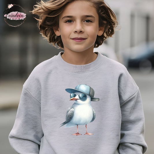 Bügelbild Coole Möwe