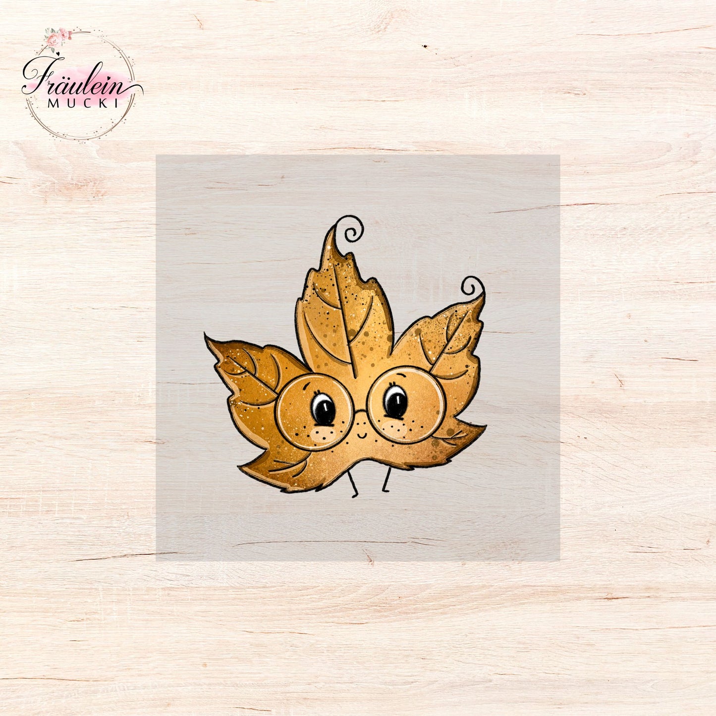 Bügelbild Herbstblätterchen