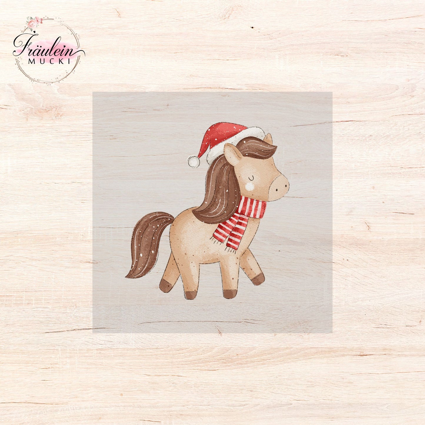 Bügelbild Winterpony