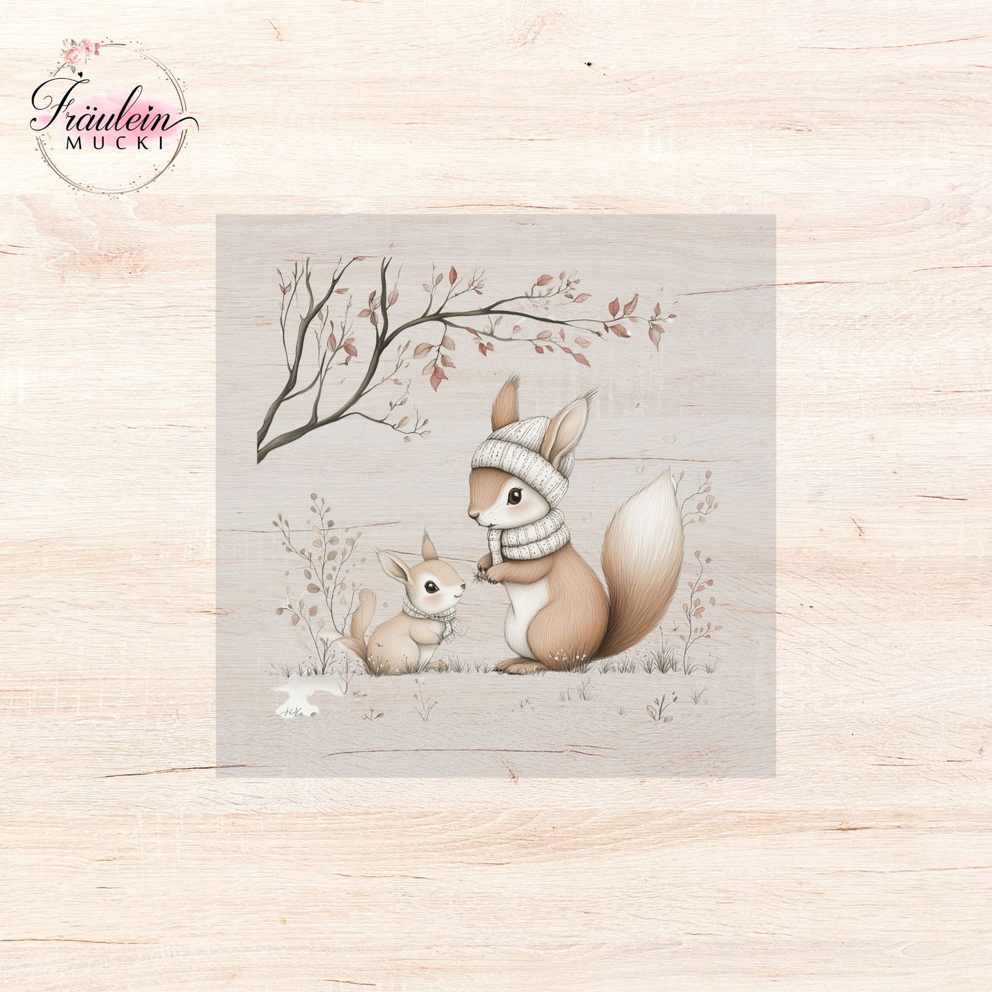 Bügelbild Winter Woodland