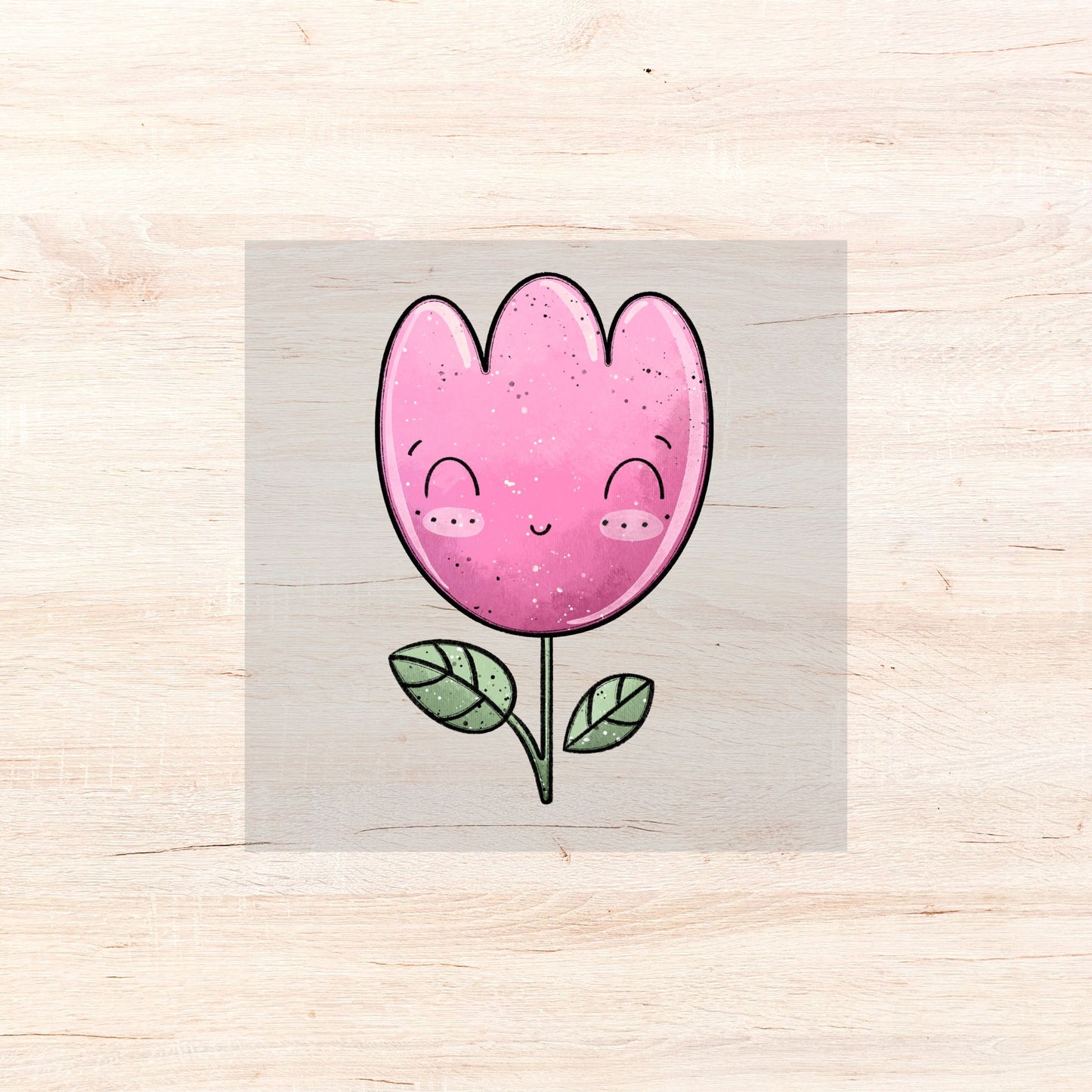 Bügelbild Tulpenwiese