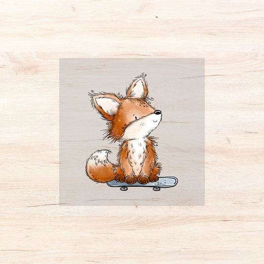 Bügelbild Schlaufuchs