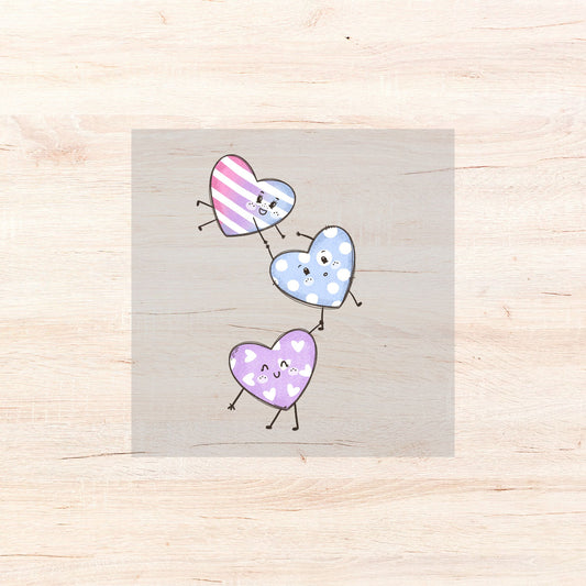 Bügelbild Cutie Hearts