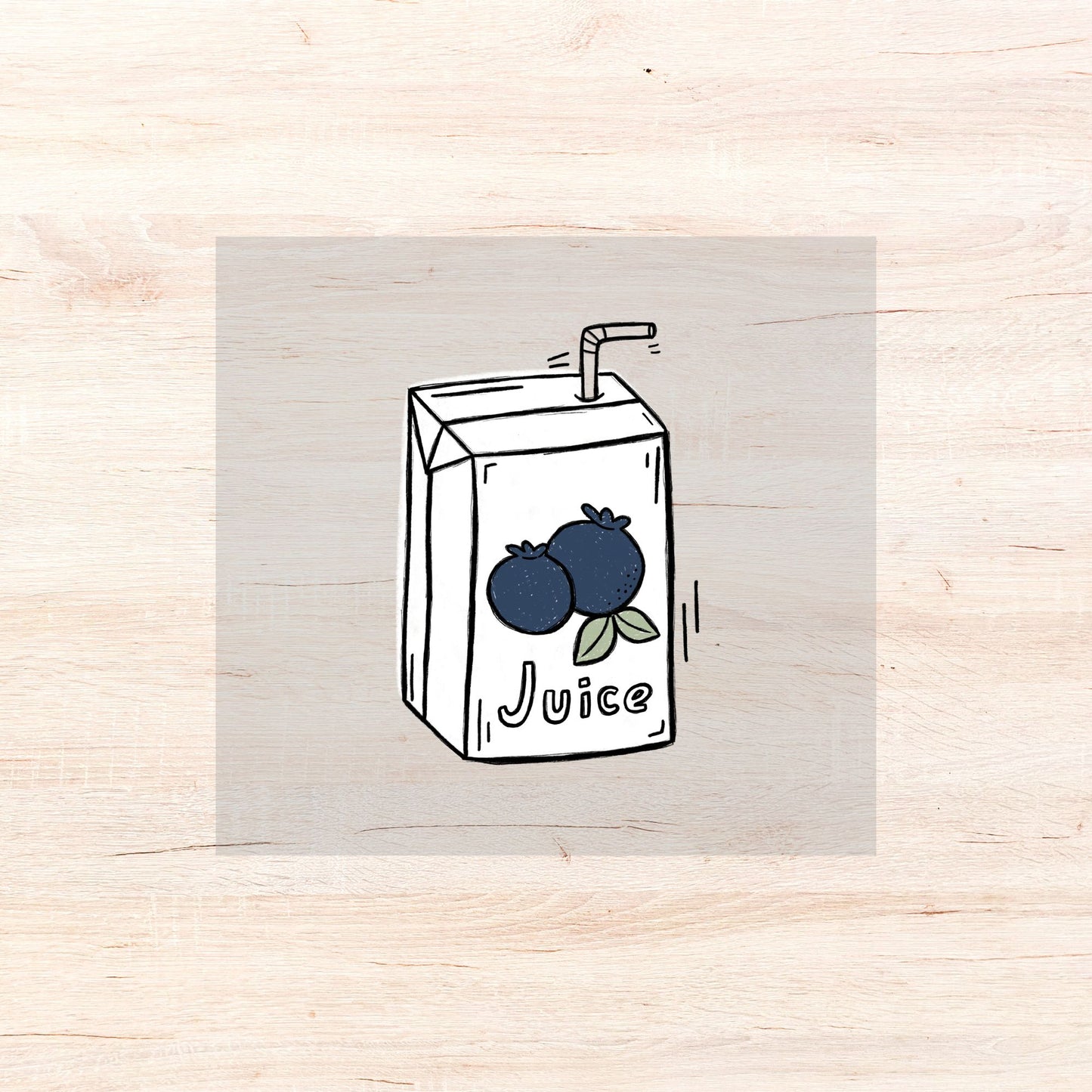 Bügelbild Juicy Summer Blaubeere