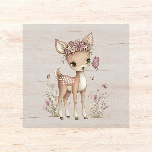 Bügelbild Floral Animals