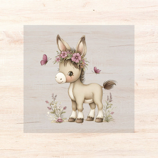 Bügelbild Floral Animals