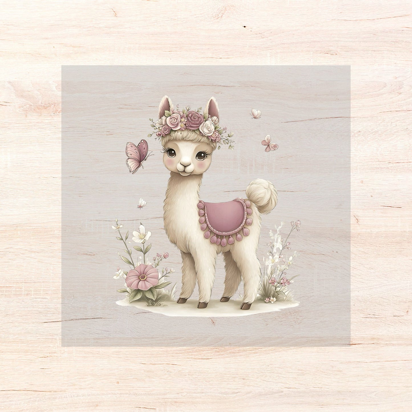 Bügelbild Floral Animals