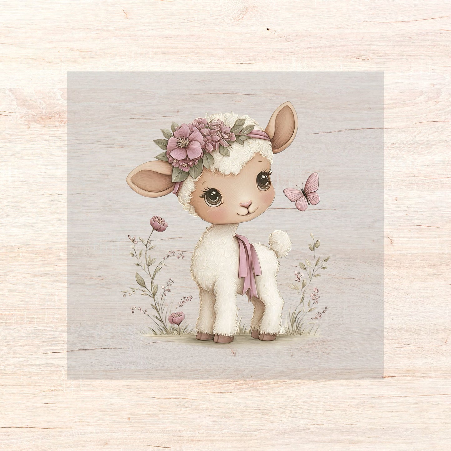 Bügelbild Floral Animals