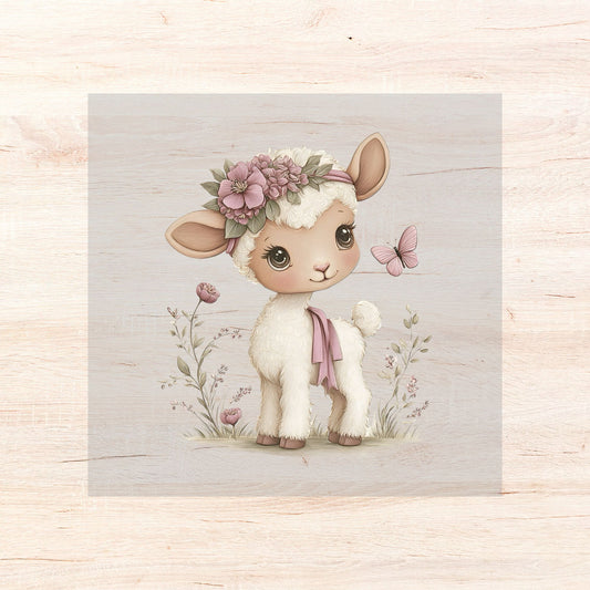 Bügelbild Floral Animals