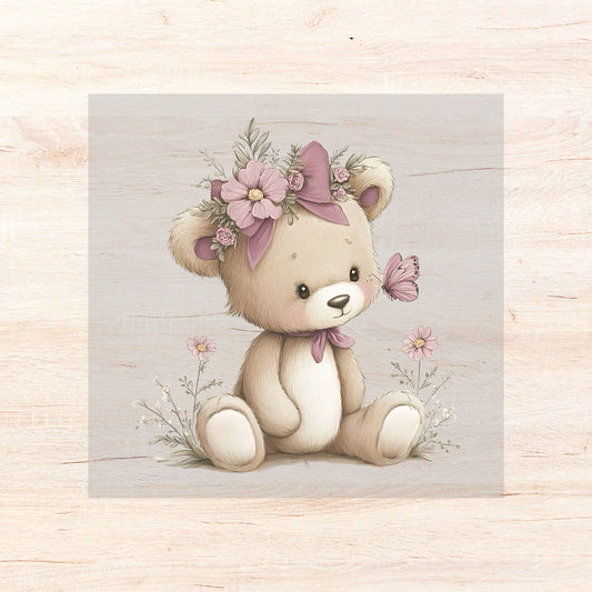 Bügelbild Floral Animals