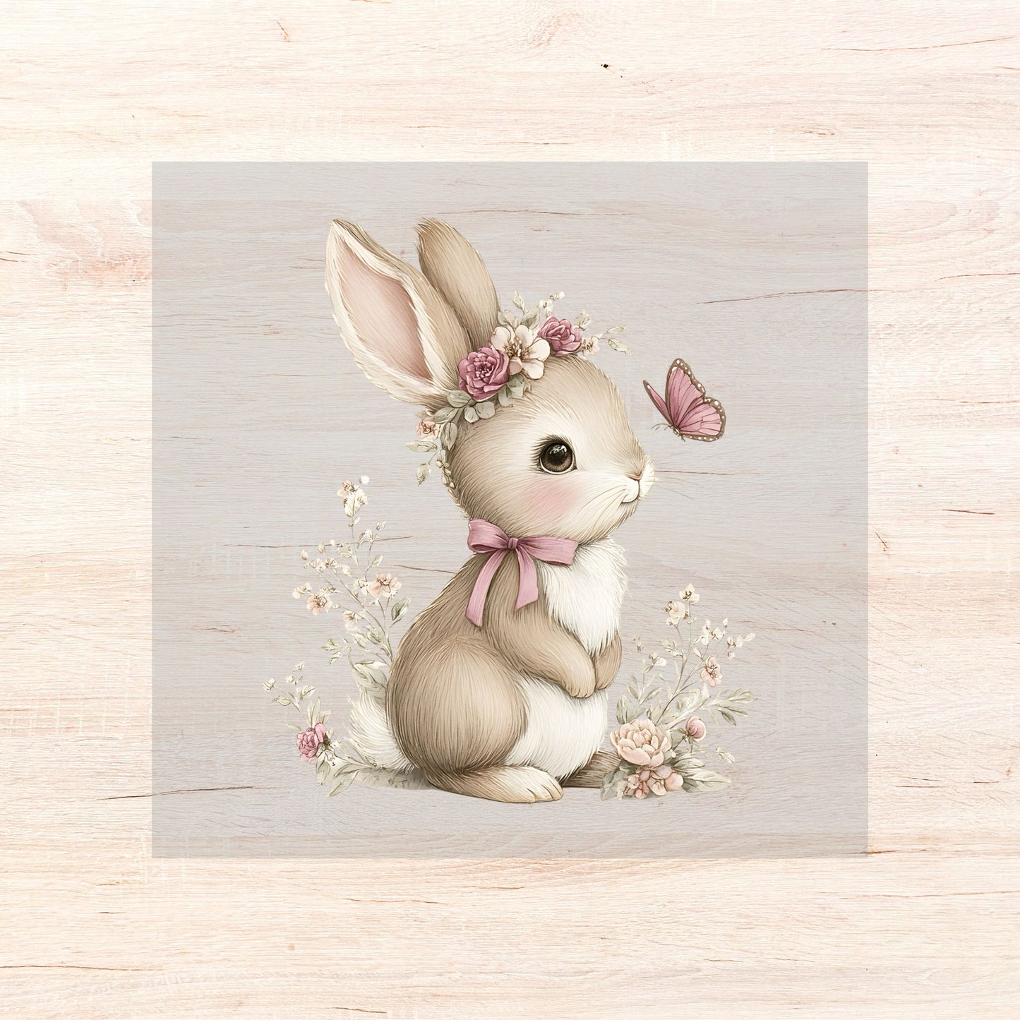 Bügelbild Floral Animals