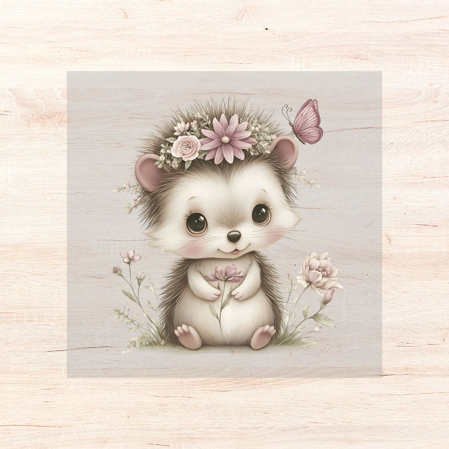 Bügelbild Floral Animals