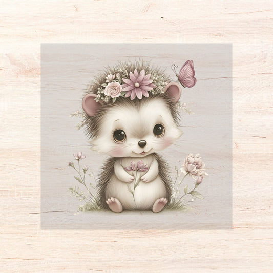 Bügelbild Floral Animals