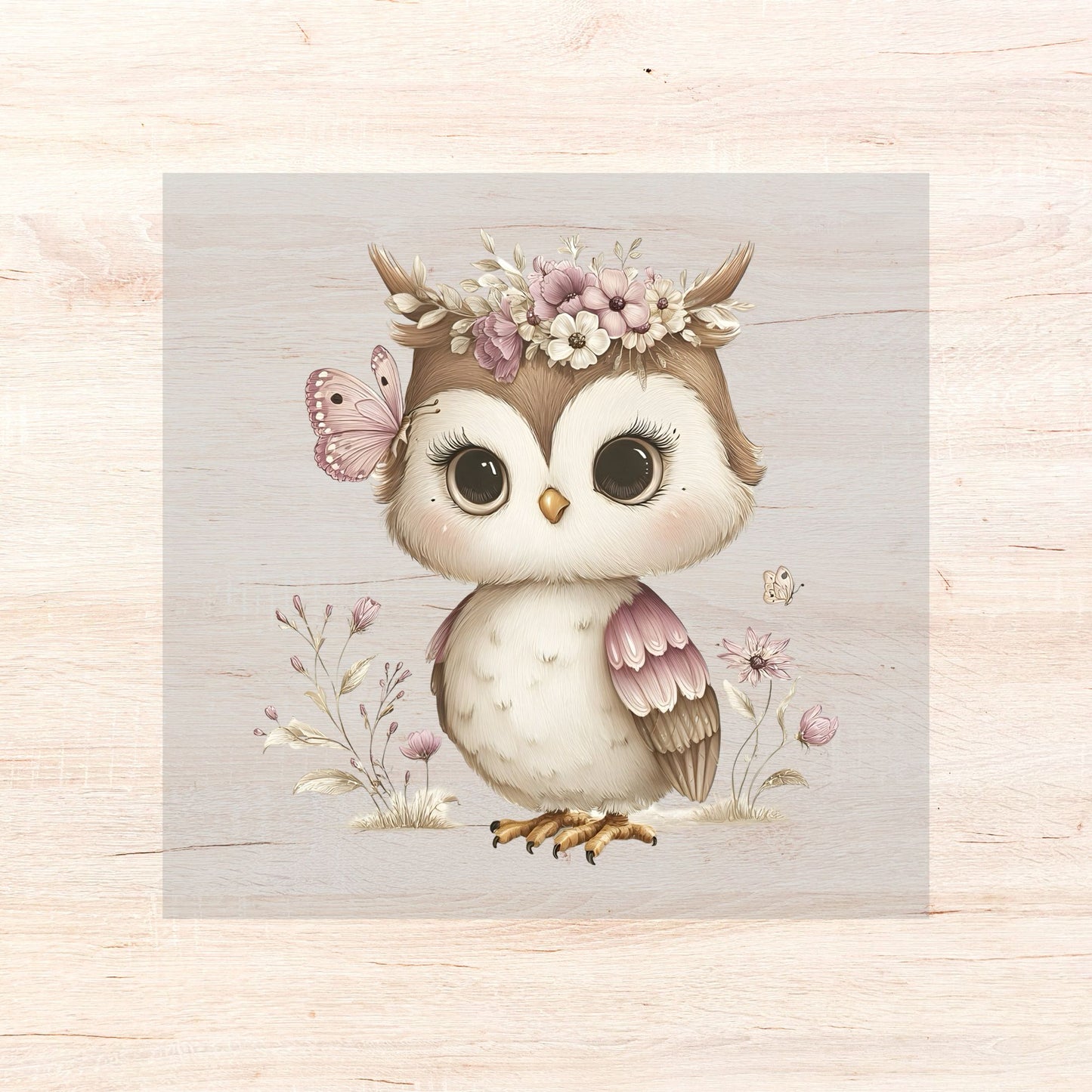 Bügelbild Floral Animals
