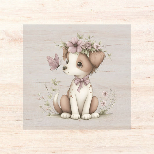 Bügelbild Floral Animals