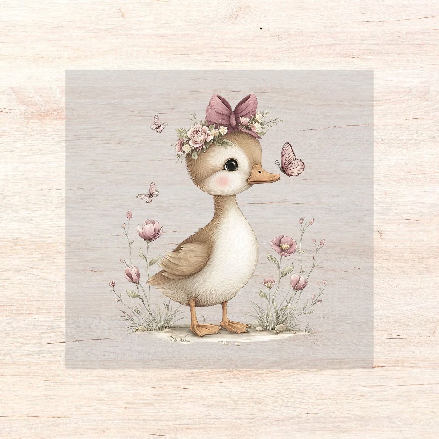 Bügelbild Floral Animals